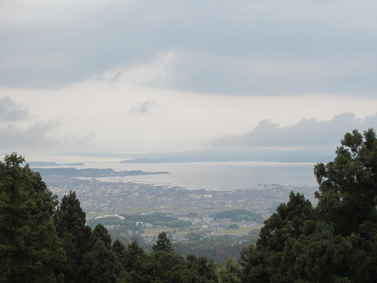 Spectacular view from the ruins of Nanao castle