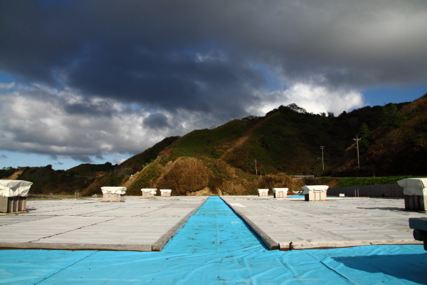 揚げ浜塩田。Agehama saltworks.